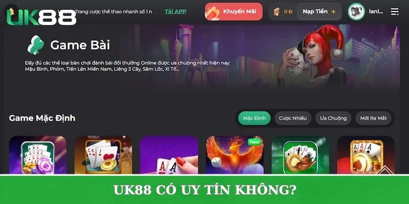 Thắc mắc UK88 có uy tín không?